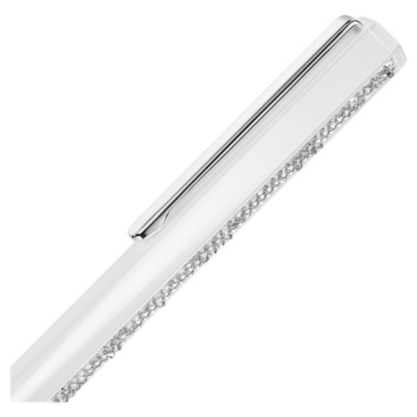 Esferográfica Swarovski Crystal Shimmer Lacado a Branco Cromado
