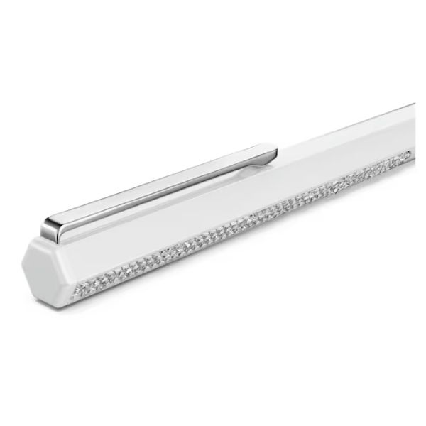 Esferográfica Swarovski Crystal Shimmer Lacado a Branco Cromado