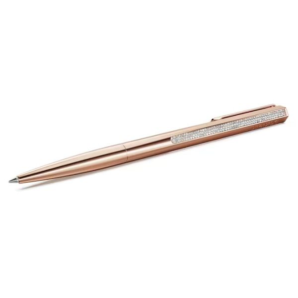 Esferográfica Swarovski Crystal Shimmer Tom Dourado Rosa Acabamento em Rosa Dourado