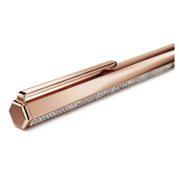 Esferográfica Swarovski Crystal Shimmer Tom Dourado Rosa Acabamento em Rosa Dourado