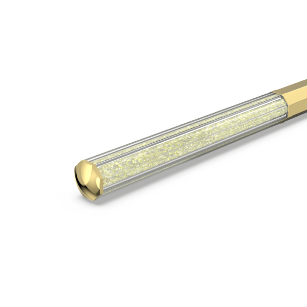 Esferográfica Swarovski Crystalline Modelo Octagonal Dourado Lacado a Dourado
