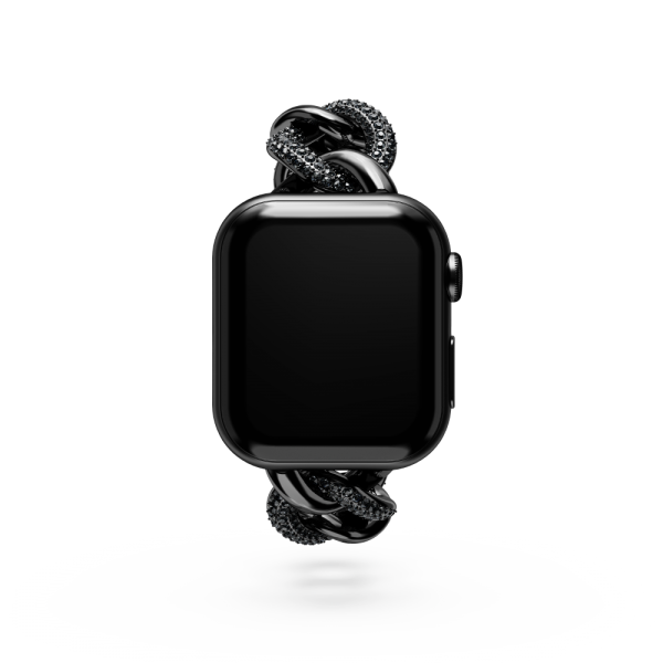 Correia Swarovski em Corrente Sparkling para O Apple Watch® 40 Mm & 41 Mm Preta Acabamento a Preto