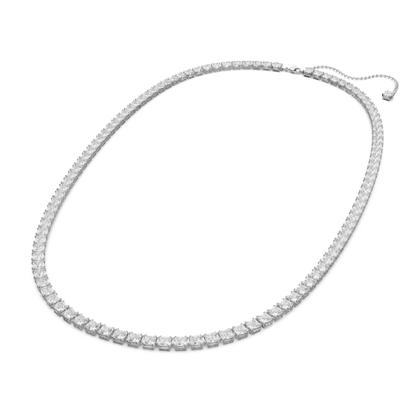 Cinto Swarovski Lapidação Quadrada Branco Lacado a Ródio