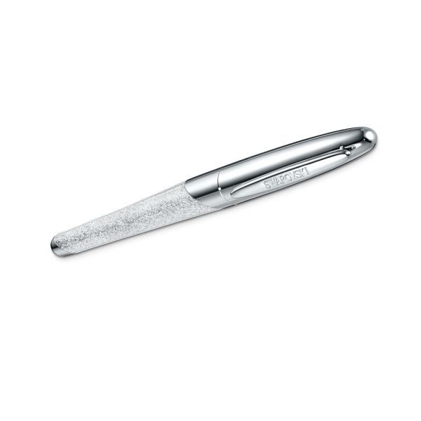 Esferográfica Swarovski Crystalline Nova Prateado Cromado