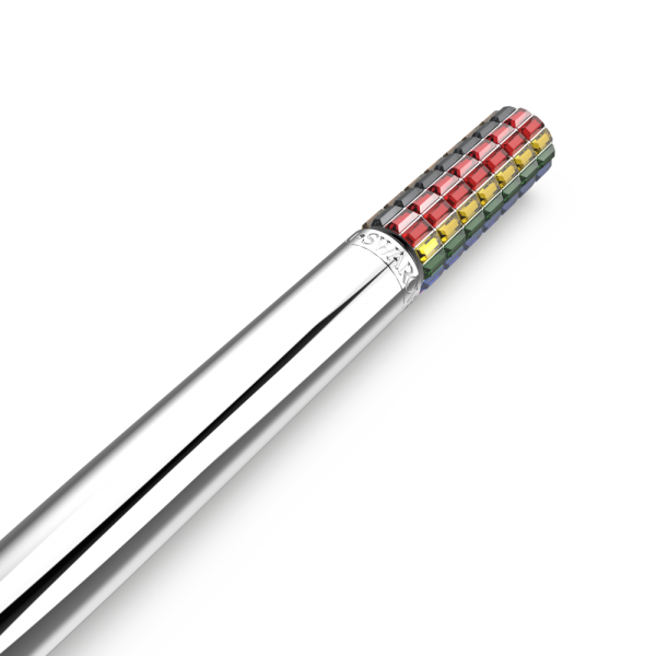 Esferográfica Swarovski Multicor Cromado