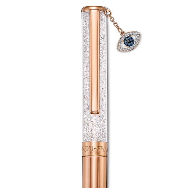 Esferográfica Swarovski Crystalline Olho Grego Tom Dourado Rosa Lacado a Rosa Dourado