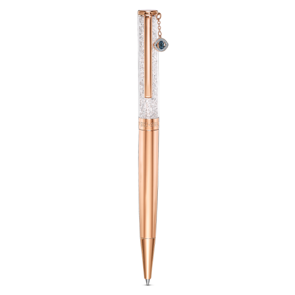 Esferográfica Swarovski Crystalline Olho Grego Tom Dourado Rosa Lacado a Rosa Dourado