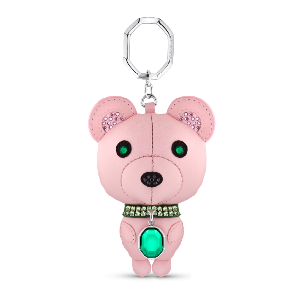 Chaveiro Swarovski Icons Urso Multicor Aço Inoxidável