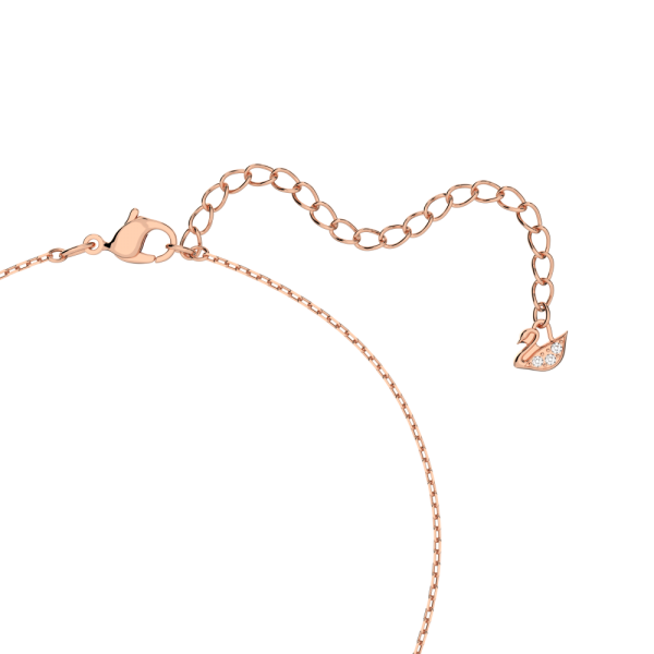 Conjunto Swarovski Sparkling Dance Combinação de Lapidações Trevo de Quatro Folhas Rosa Lacado a Rosa Dourado