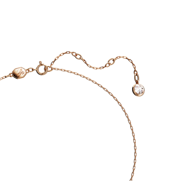 Pingente Swarovski Iconic Swan Cisne Pequeno Branco Lacado a Rosa Dourado