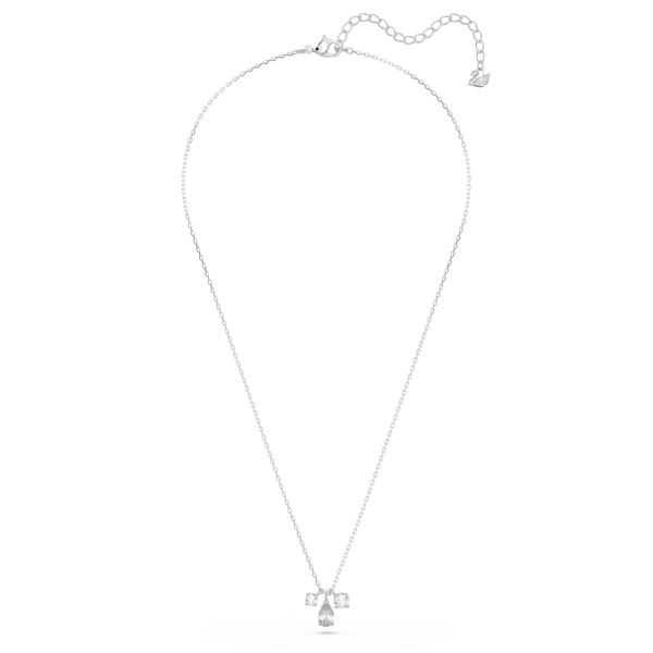 Pingente Swarovski Attract Combinação de Lapidações Agrupamento Branco Lacado a Ródio
