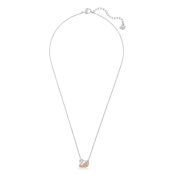 Pingente Swarovski Iconic Swan Cisne Pequeno Bege Lacado a Ródio