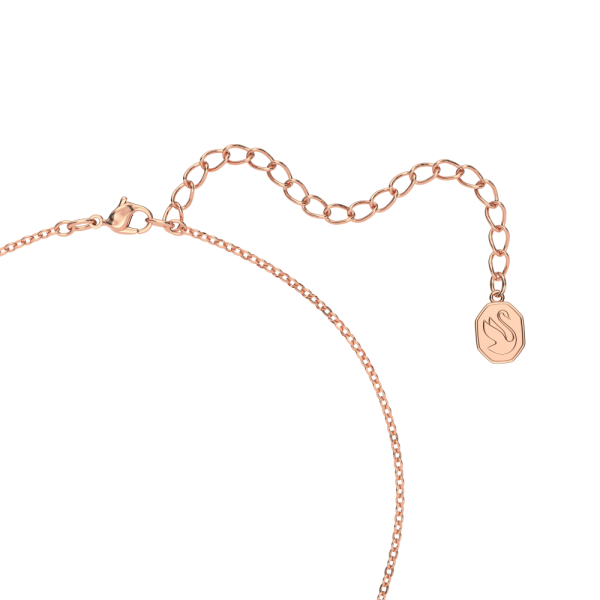 Colar Swarovski Millenia Lapidação Octogonal Rosa Lacado a Rosa Dourado