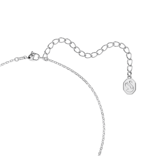 Colar Swarovski Millenia Lapidação Octogonal Azul Lacado a Ródio
