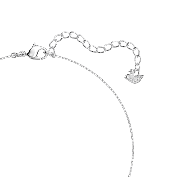 Pingente Swarovski Attract Trilogy Lapidação Redonda Branco Lacado a Ródio