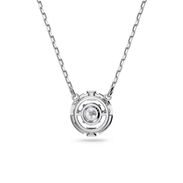 Colar Swarovski Sparkling Dance Lapidação Redonda Branco Lacado a Ródio