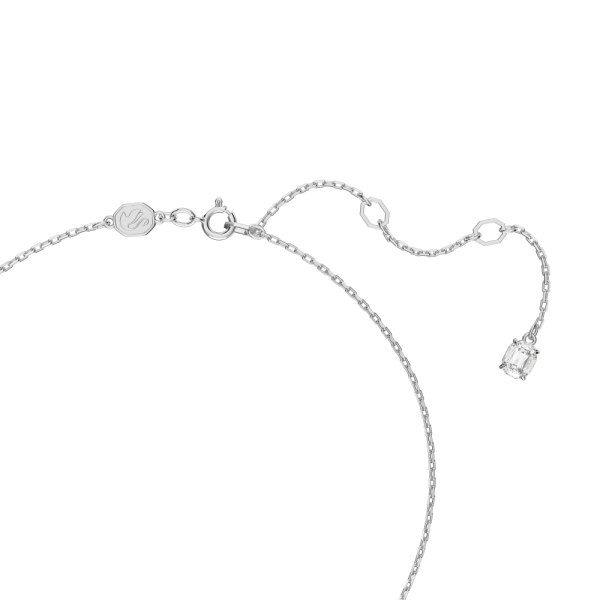 Pingente Swarovski Constella Lapidação Redonda Branco Lacado a Ródio
