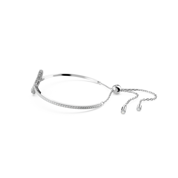 Bracelete Swarovski Iconic Swan Cisne Branca Lacado a Ródio
