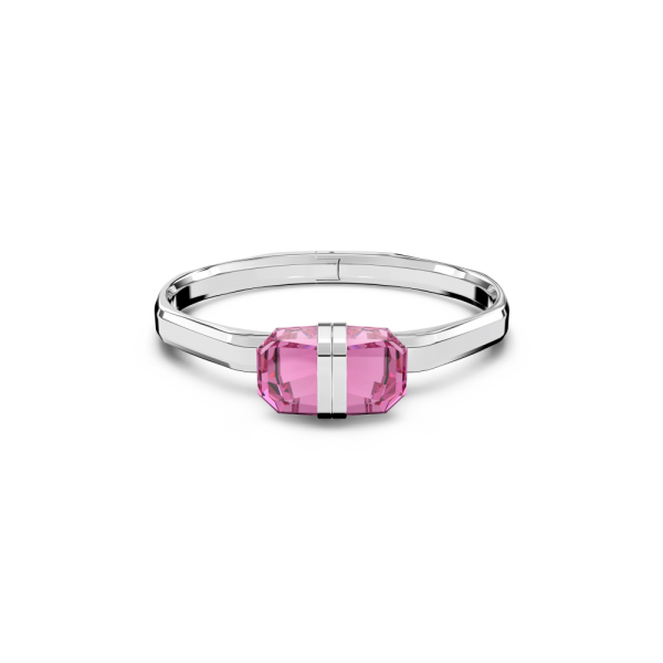 Bracelete Swarovski Lucent Fecho Magnético Rosa Aço Inoxidável