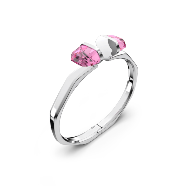 Bracelete Swarovski Lucent Fecho Magnético Rosa Aço Inoxidável