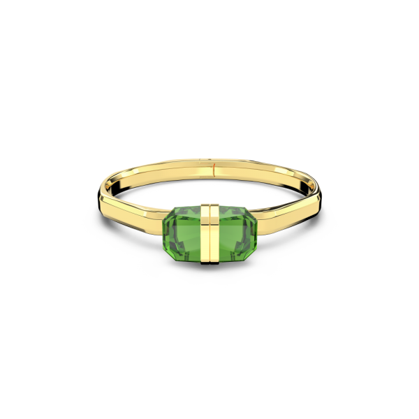Bracelete Swarovski Lucent Fecho Magnético Verde Acabamento em Dourado