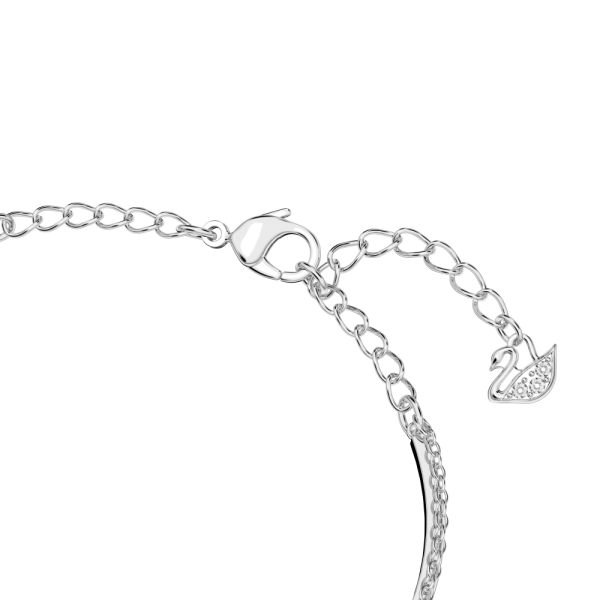 Bracelete Swarovski Infinity Infinity Branca Lacado a Ródio