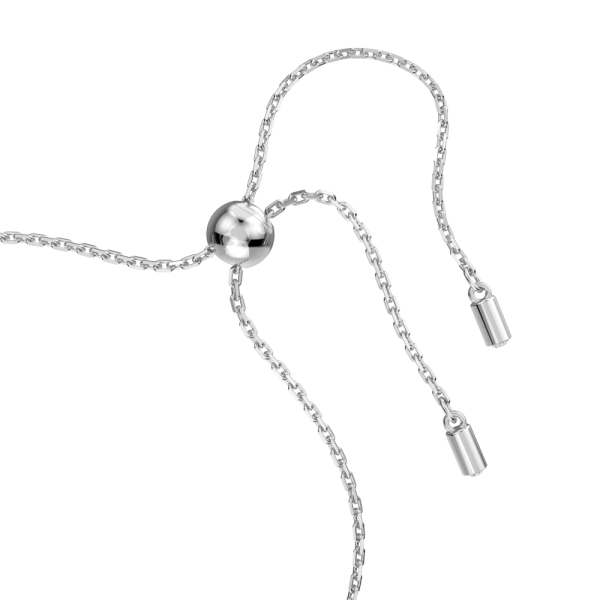 Pulseira Swarovski Constella Lapidação Redonda Branca Lacado a Ródio