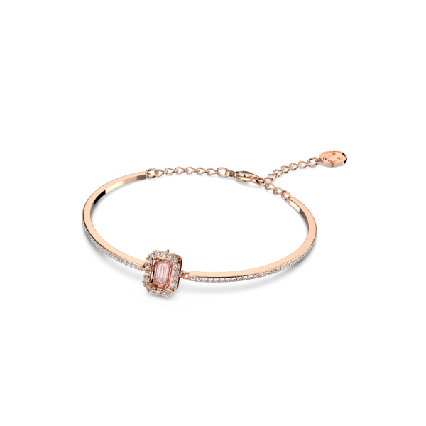 Bracelete Swarovski Millenia Lapidação Octogonal Rosa Lacado a Rosa Dourado