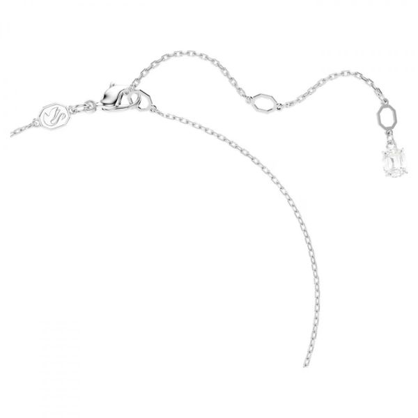 Pingente Swarovski Idyllia Combinação de lapidações Floco de neve Branco Lacado a ródio
