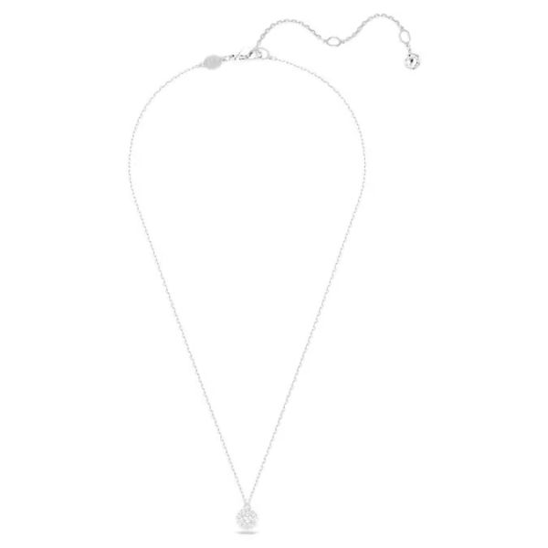 Pingente Swarovski Dextera Lapidação redonda Esfera Branco Lacado a ródio
