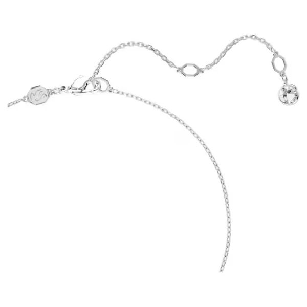 Pingente Swarovski Dextera Lapidação redonda Esfera Branco Lacado a ródio