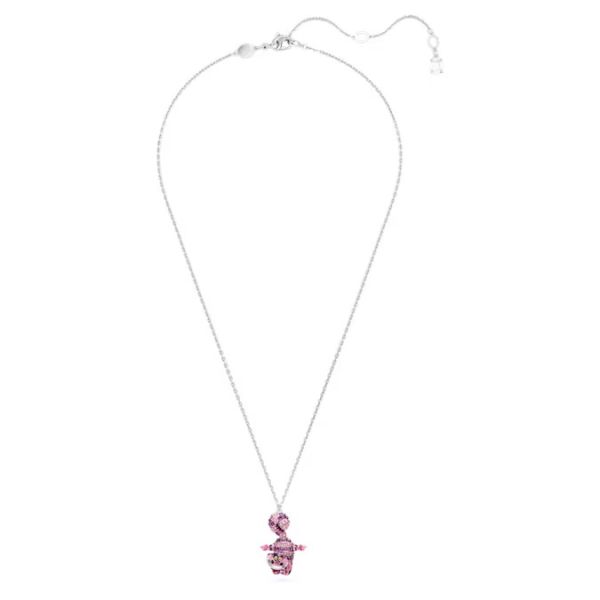 Pingente Swarovski Good Luck Trolls Troll Roxo Lacado a dourado