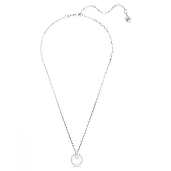 Pingente Swarovski Constella Lapidação redonda Branco Lacado a ródio