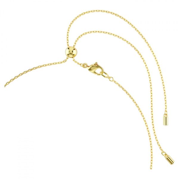 Gargantilha Swarovski Symbolica Lua infinito trevo de quatro folhas olho grego e ferradura Azul Lacado a dourado