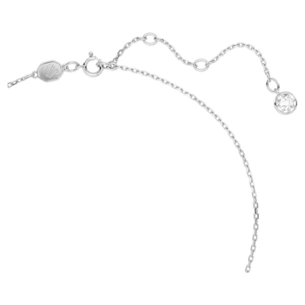 Pingente Swarovski Birthstone Lapidação quadrada Janeiro Vermelho Lacado a ródio