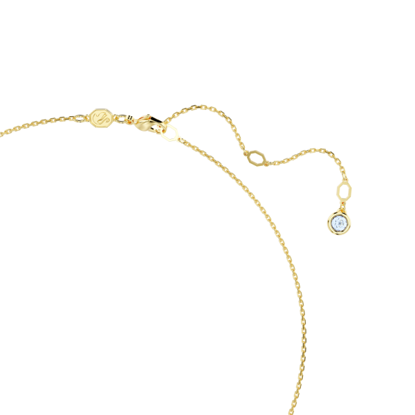Colar Swarovski Imber Lapidação redonda Azul-claro Lacado a dourado