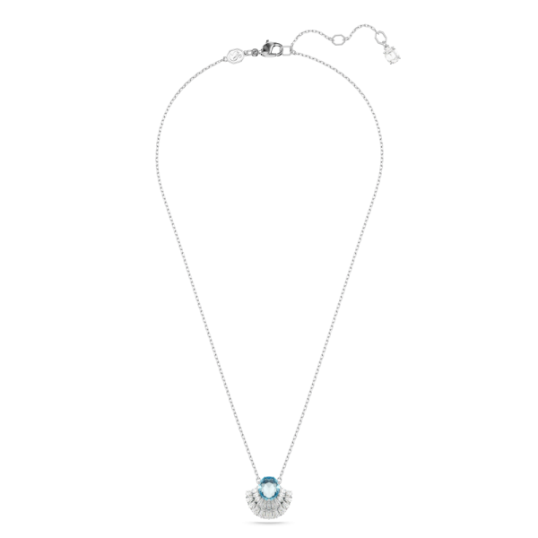 Pingente Swarovski Idyllia Concha Azul Lacado a ródio