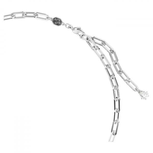 Colar Swarovski Constella Branco Lacado a ródio