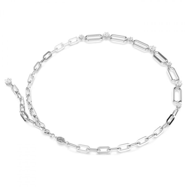 Colar Swarovski Constella Branco Lacado a ródio