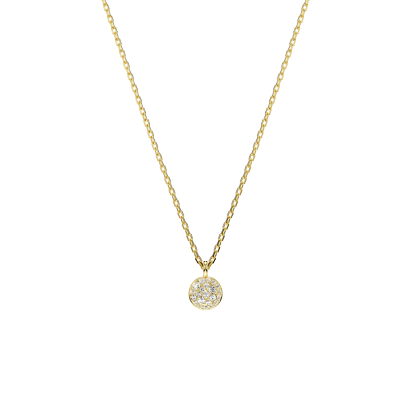 Pendente layered Meteora Branco Lacado a dourado