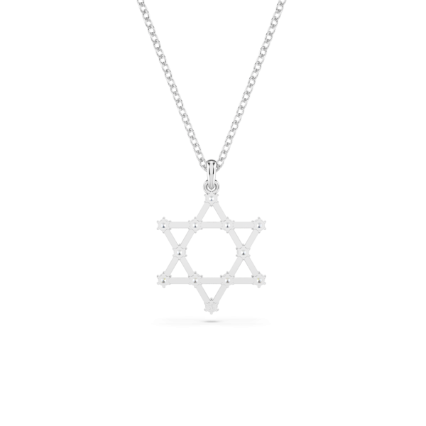 Pingente Swarovski Insigne Lapidação redonda Estrela Branco Lacado a ródio