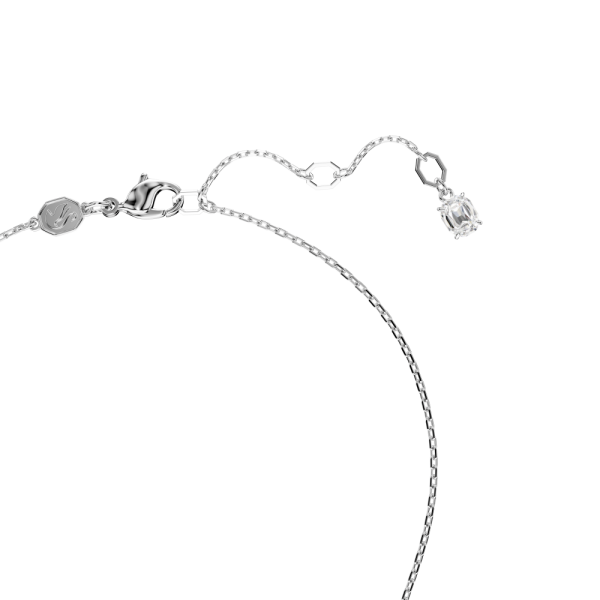 Pingente Swarovski Hyperbola Coração Branco Lacado a ródio