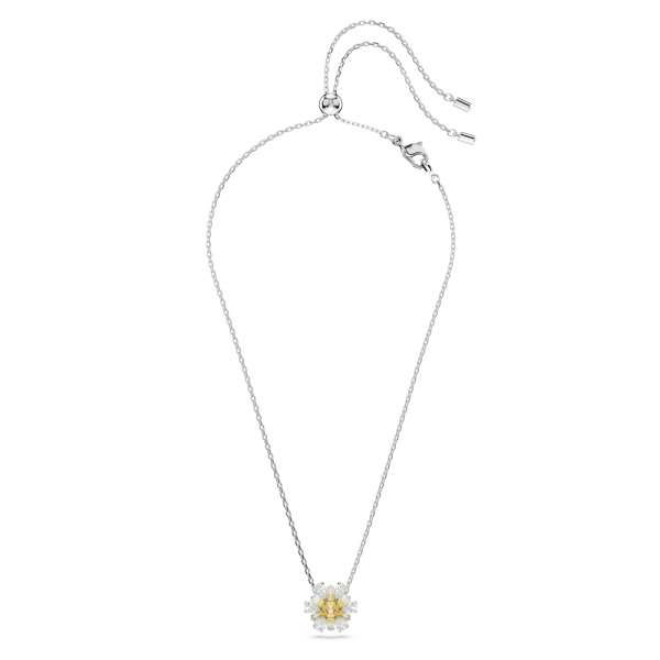 Pingente Swarovski Idyllia Flor Amarelo Lacado a ródio
