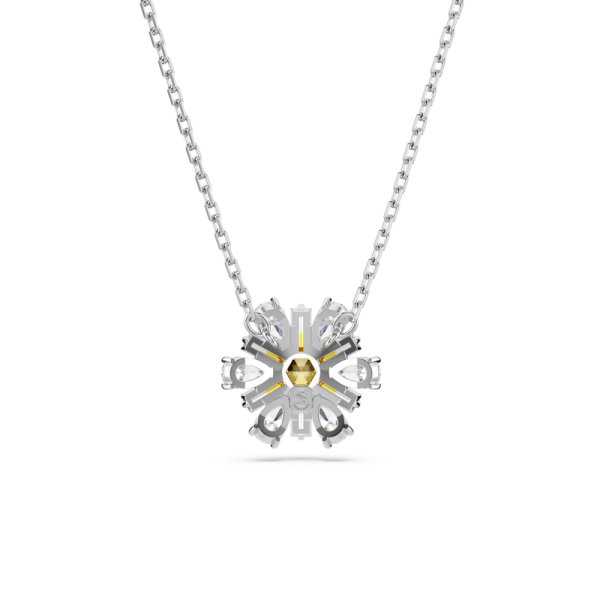 Pingente Swarovski Idyllia Flor Amarelo Lacado a ródio