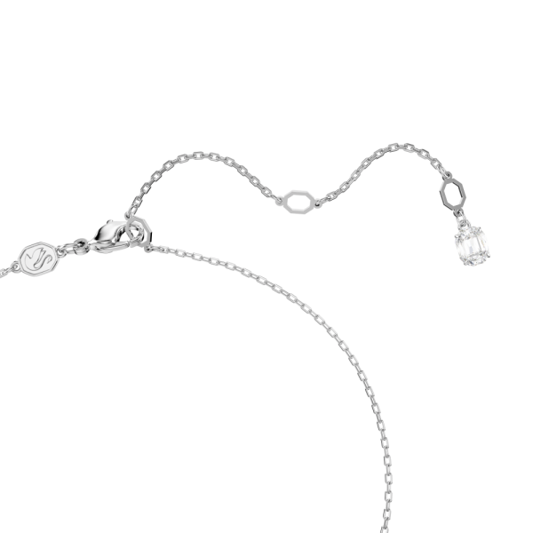 Pingente Swarovski Hyperbola Infinity Branco Lacado a ródio