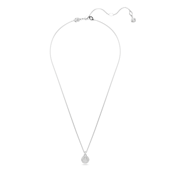 Pingente Swarovski Meteora Branco Lacado a ródio