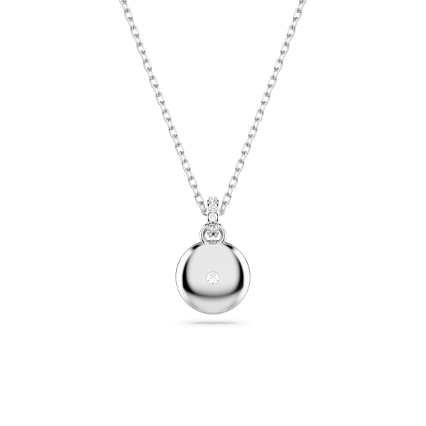 Pingente Swarovski Meteora Branco Lacado a ródio