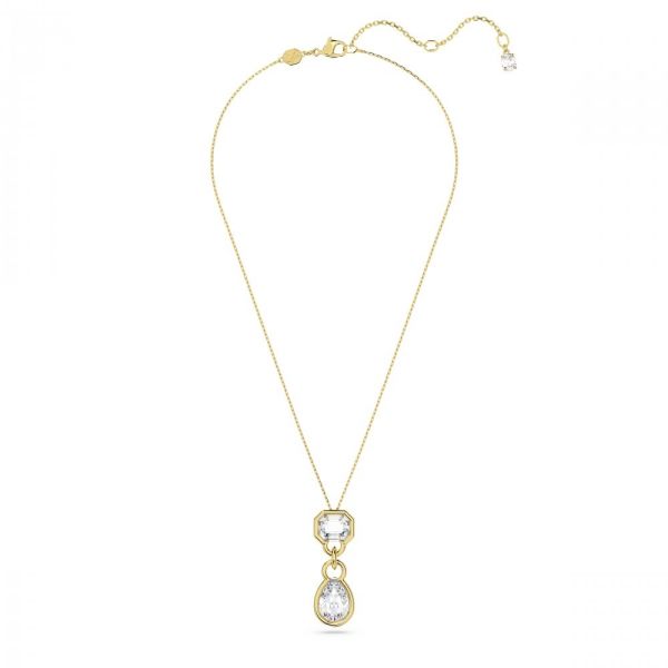Pingente Swarovski Dextera Combinação de lapidações Branco Lacado a dourado