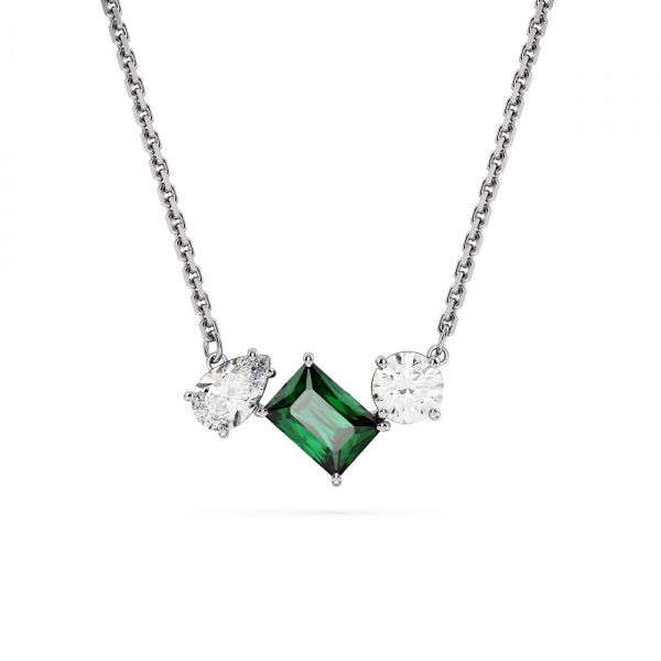 Pingente Swarovski Mesmera Combinação de lapidações Verde Lacado a ródio