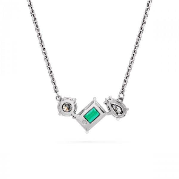 Pingente Swarovski Mesmera Combinação de lapidações Verde Lacado a ródio